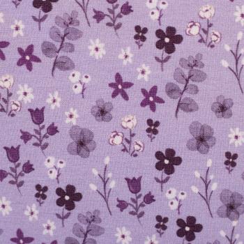 Preview: Baumwolljersey Winterbloom Flieder by Christiane Zielinski aus dem Hause Swafing